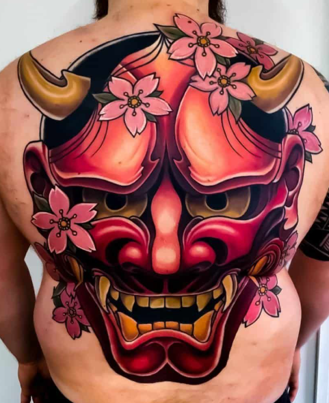 Hannya Mask Tattoo