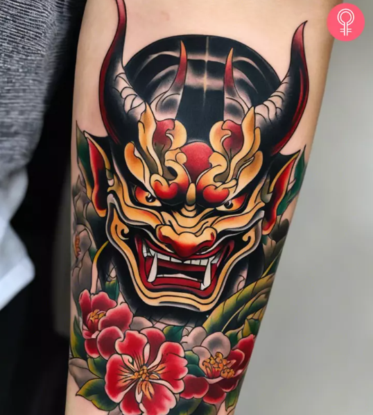 Hannya Mask Tattoo