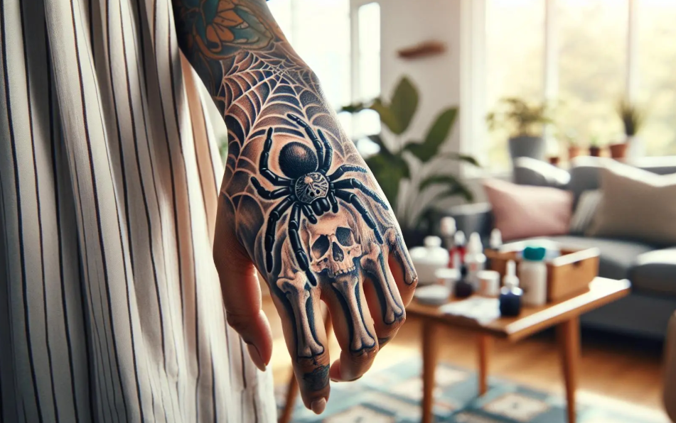 Skeleton Hand Tattoo