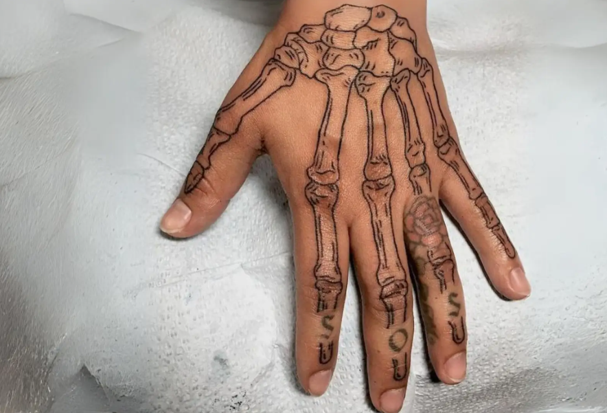 Skeleton Hand Tattoo